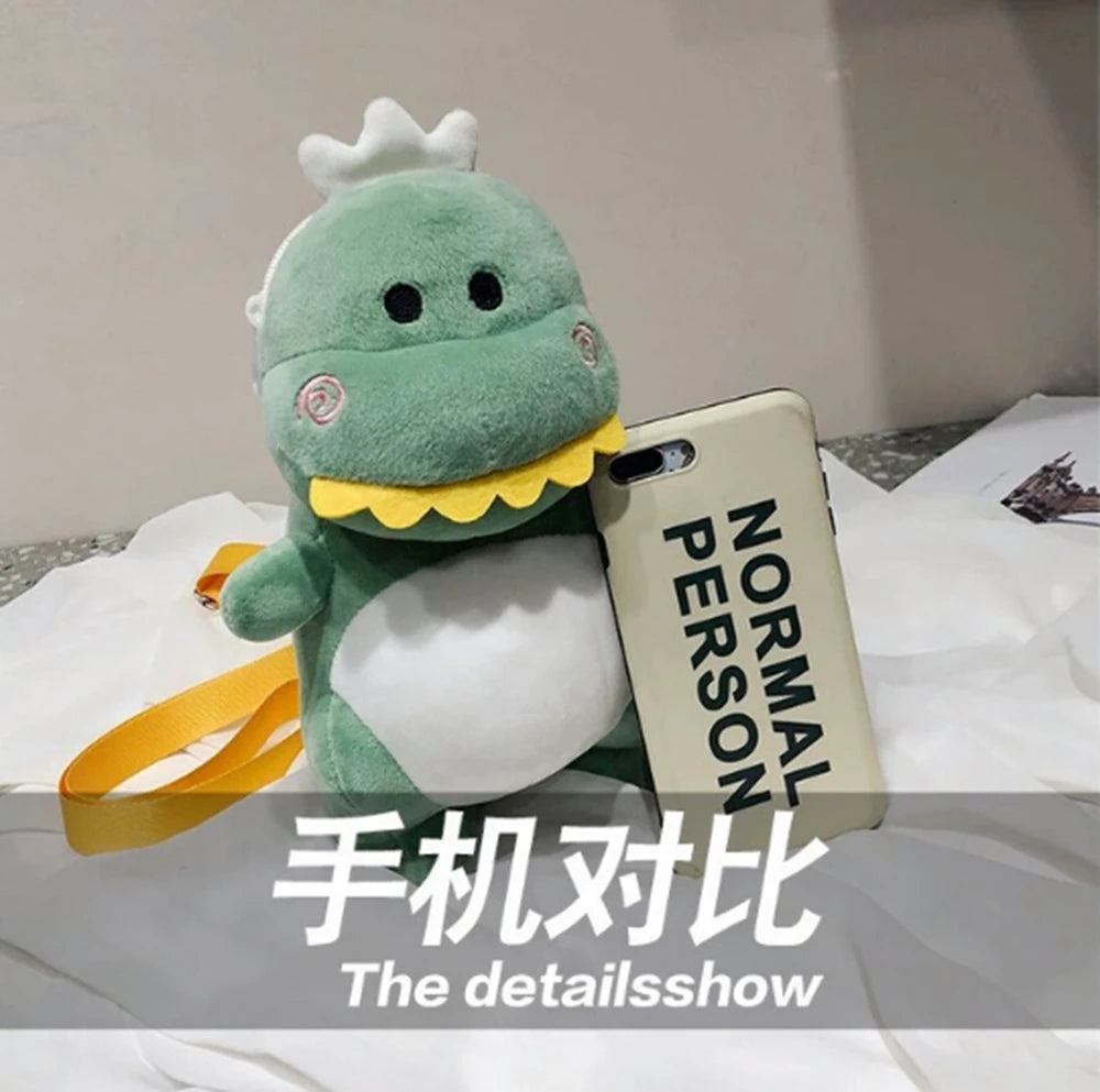 Dinosaur Backpack Plush Toy | Casual Dinosaur Doll Crossbody Bag | Adorbs Plushies