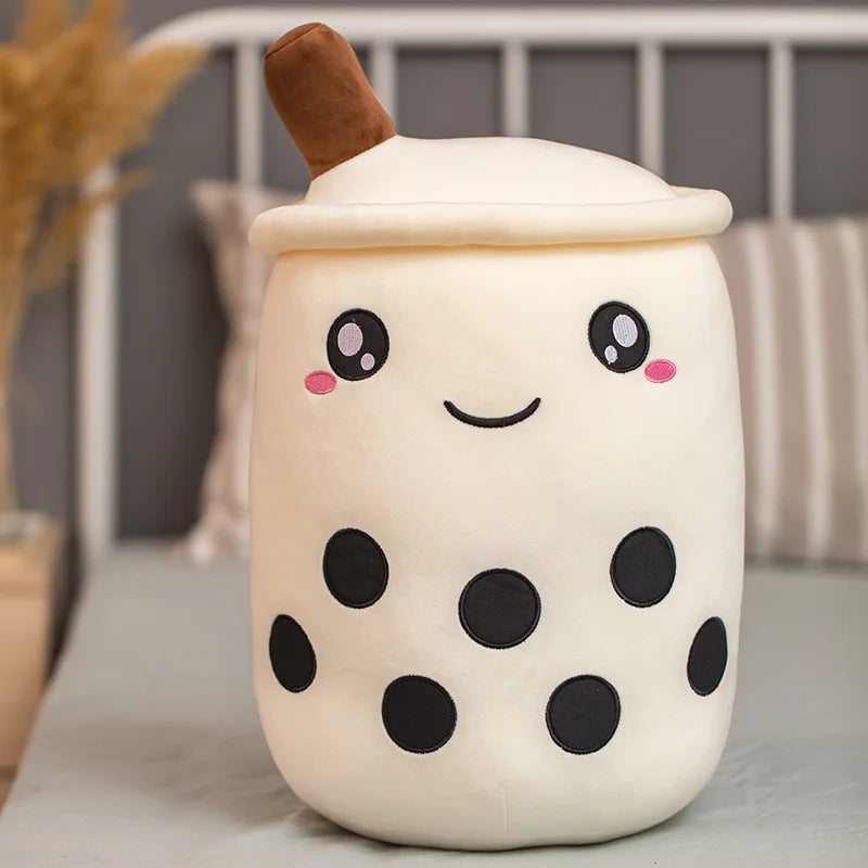 Naughty Milk Tea Cup Plushie - Twinkle Eye Hug Pillow