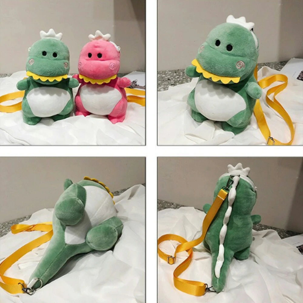 Dinosaur Backpack Plush Toy | Casual Dinosaur Doll Crossbody Bag | Adorbs Plushies