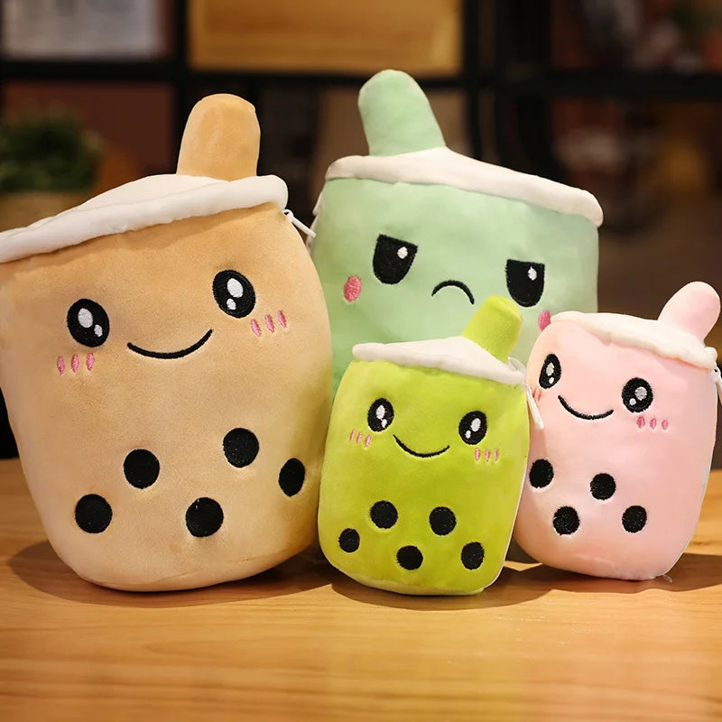 Reversible Emotion Boba Tea Plush - Double-Sided Toy | Stuffed Animals & Plushies | Adorbs Plushies