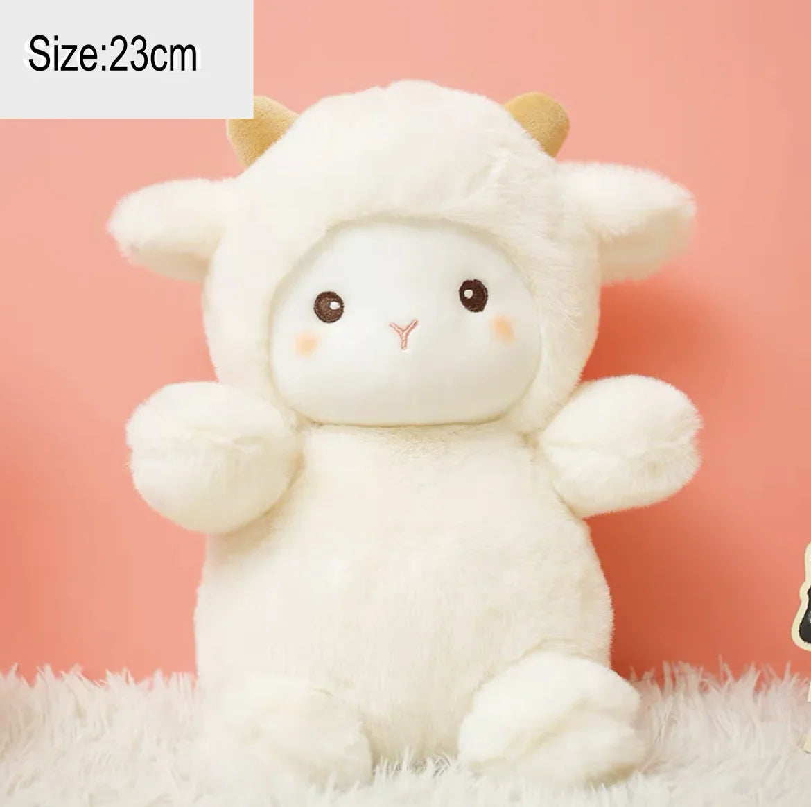 Fluffy Elephant & Lamb Plushies - Soft Baby Appease Doll | Stuffed Animals & Plushies | Adorbs Plushies