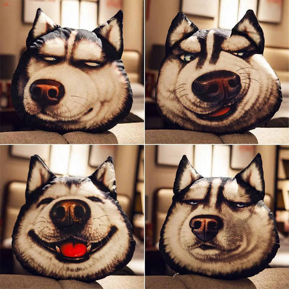 Husky Plush Toy Stuffed Animal | Funny Expression Teddy Bear | Adorbs Plushies