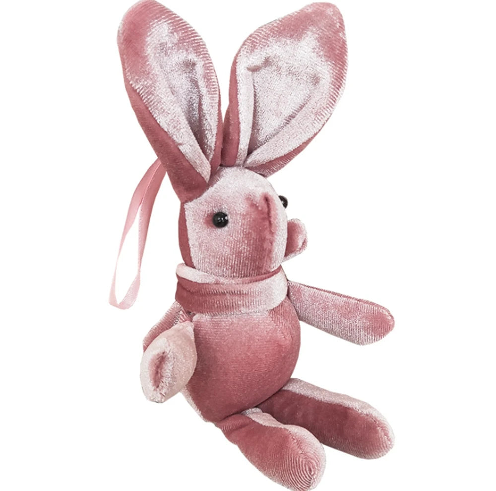 Korean Velvet Wishing Rabbit Stuffed Toy | Web Celebrity Hand Gift Doll | Adorbs Plushies