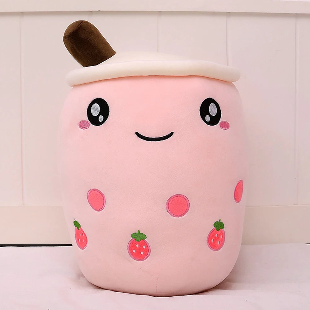 Cute Fruit Milk Tea Plush Toy | Soft Teddy Bear Stuffed Animal | Adorbs Plushies