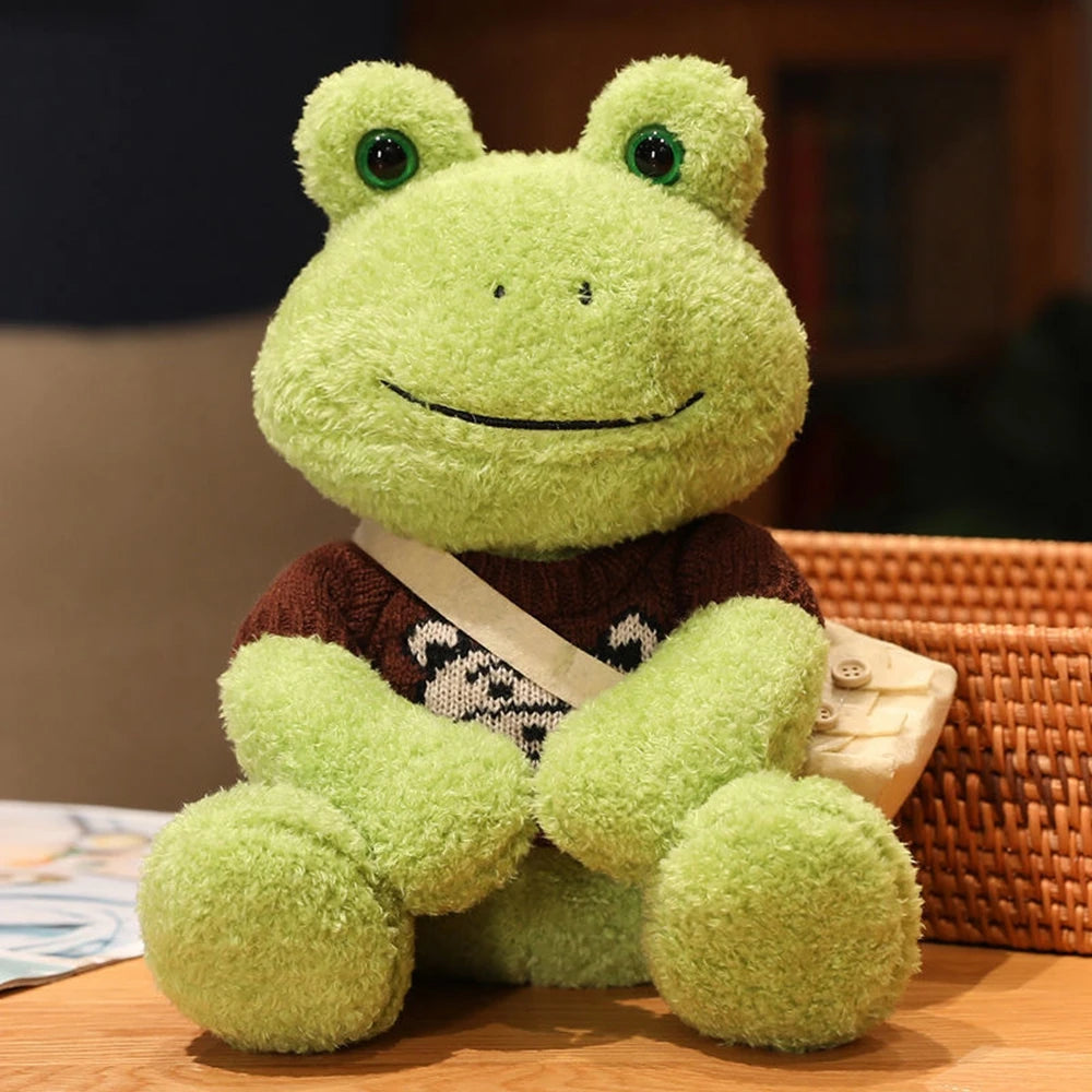 Happy Frog Plush Toy | Comforting Stuffed Animal for Sleep & Gifts | Adorbs Plushies