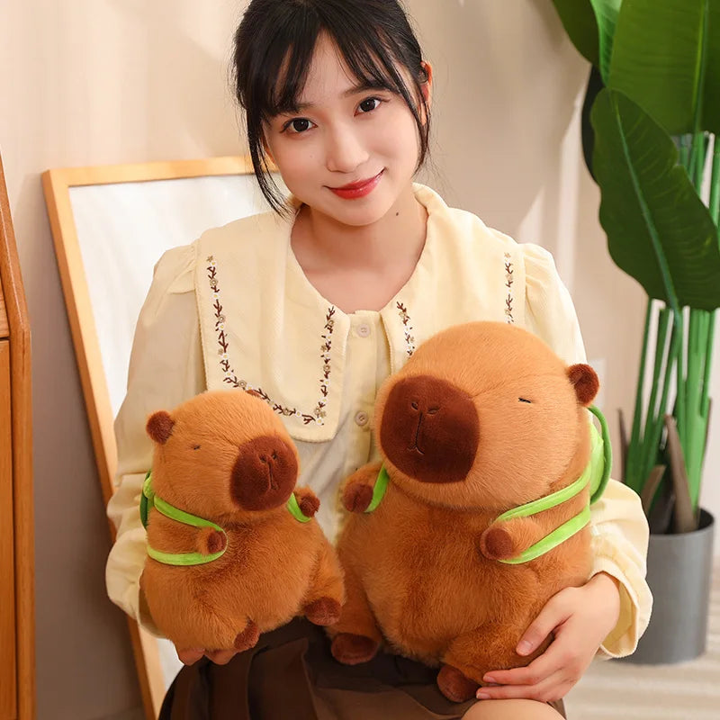 Capybara Plush Toy with Turtle Backpack and other Accessories | Adorbs Plushies