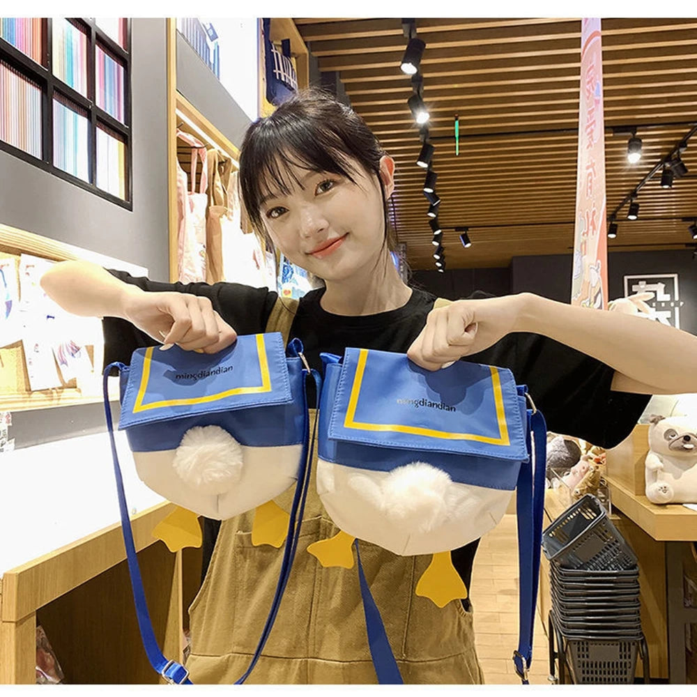 Korean Cartoon Teddy Bear Plushie Crossbody Bag for Girls | Adorbs Plushies