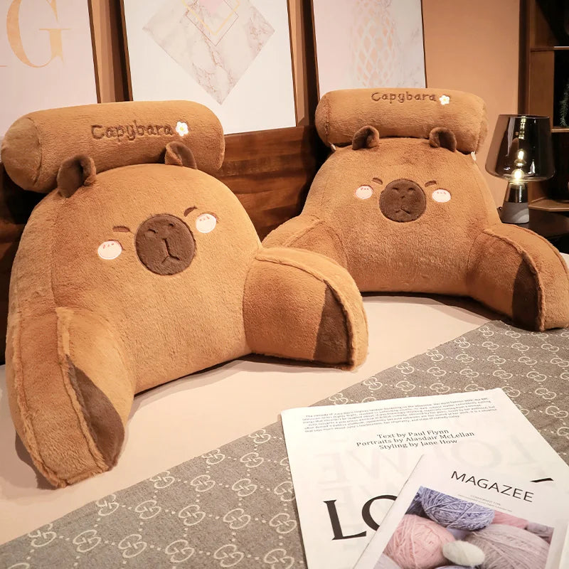 Huge Capybara Plush Pillow - Cute Stuffed Animal Sofa Cushion | Adorbs Plushies