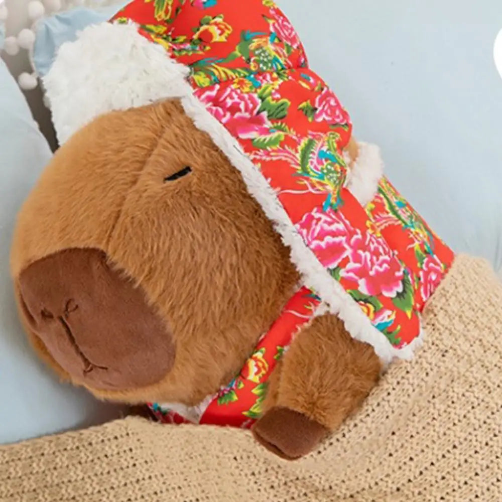 Capybara Plush wearing Christmas Hoody Costume | Adorbs Plushies