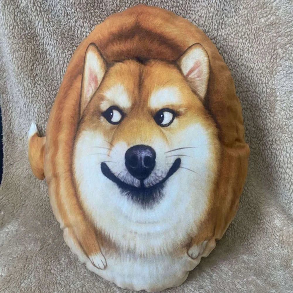 Shiba Inu Cushion Toy | Round Seat Sofa & Throw Pillow | Adorbs Plushies