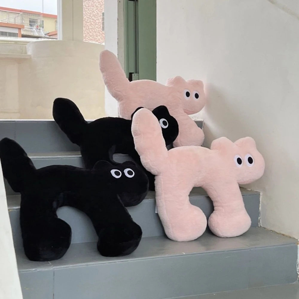 Large Scare Cat Plush Toy | Cute Teddy Bear Cushion | Adorbs Plushies