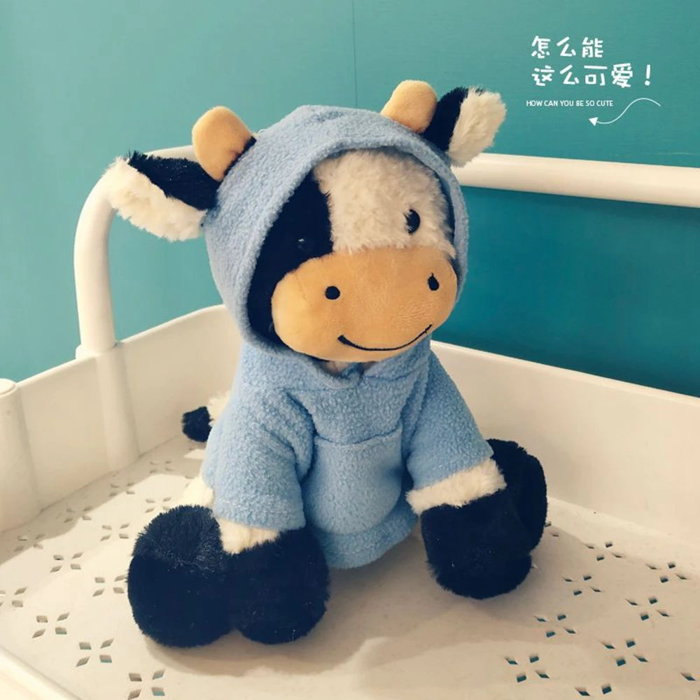 Soft Plushie Cow Toy | Stuffed Animal Milk Cattle Doll for Kids | Adorbs Plushies