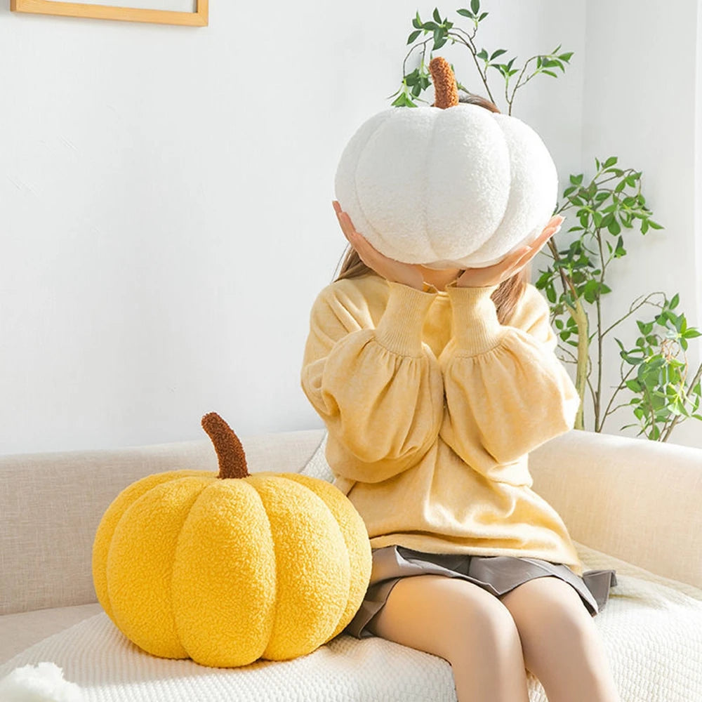 Pumpkin Plush Throw Pillow | Food Stuffed Toy | Adorbs Plushies