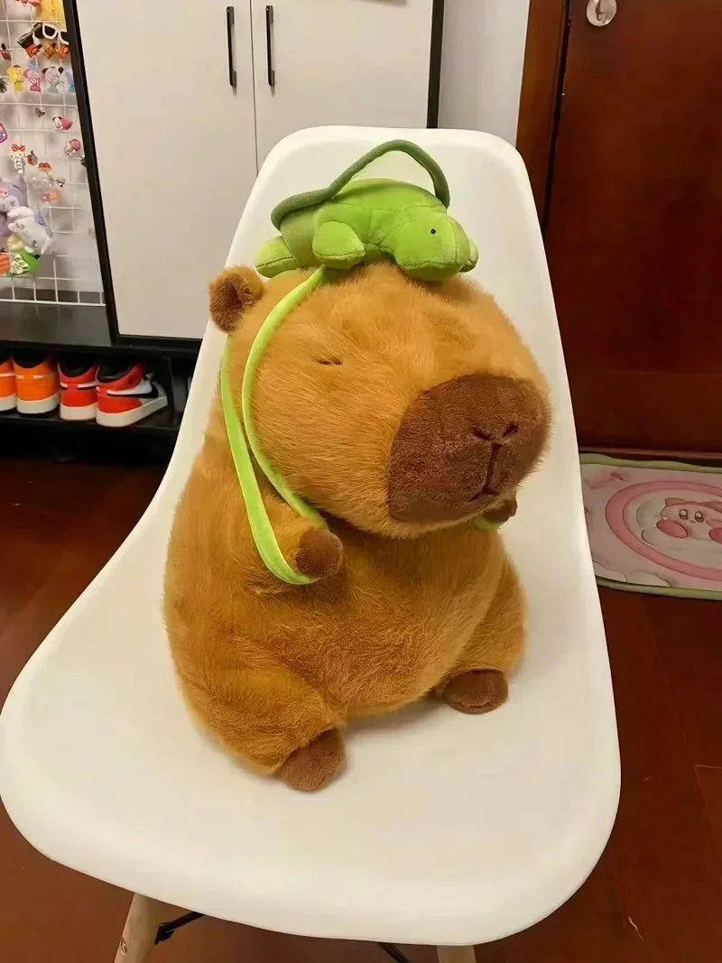 Capybara with Turtle Backpack Plush Toy | Adorbs Plushies