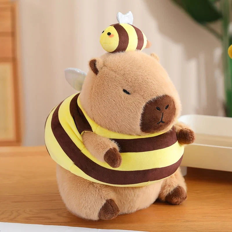 Costumed Capybara Plushie - Vegetable Hoodie Toy