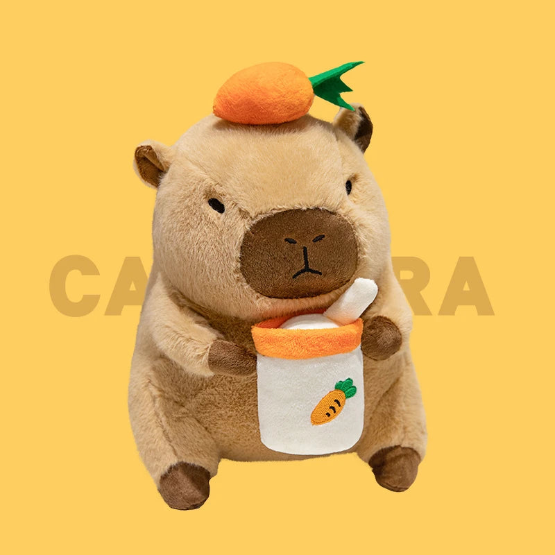 Cute Capybara Graduate Plushie with Bubble Tea | Adorbs Plushies