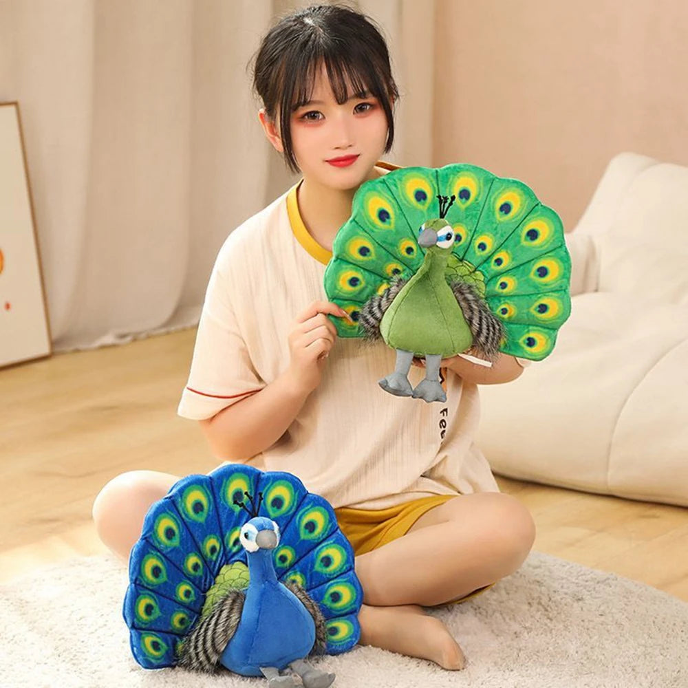 Peacock Doll | Zoo Souvenir Plush Bird Toy | Adorbs Plushies