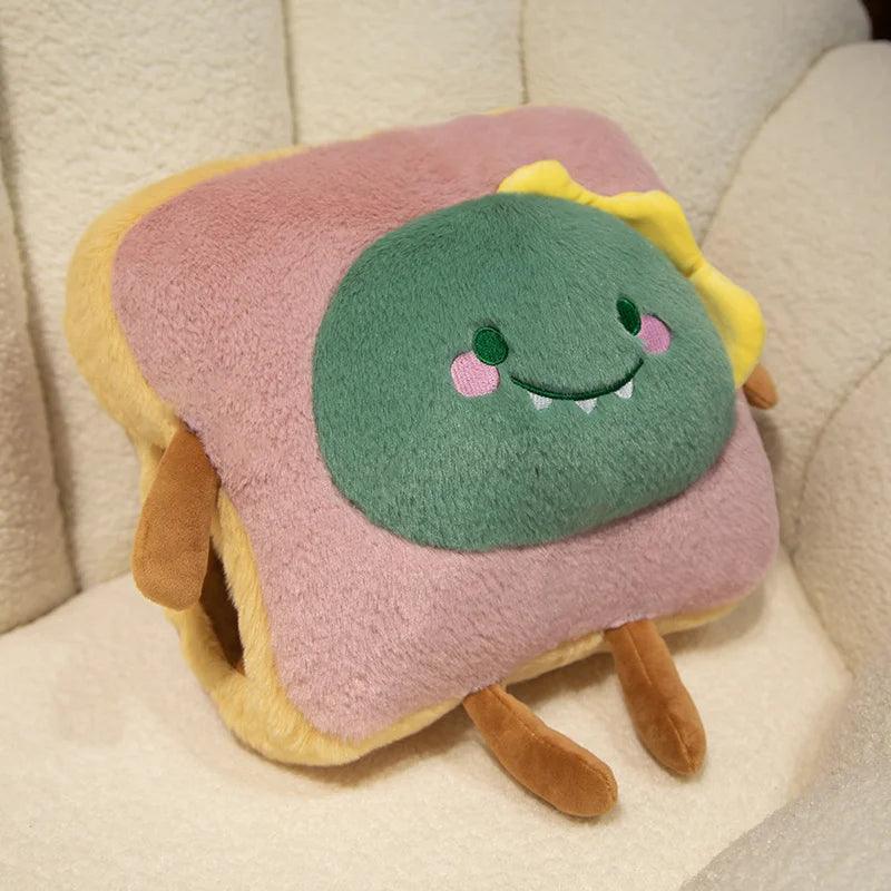 Plush Toast Bread Pillow - Kawaii Food Doll Hand Warmer | Stuffed Animals & Plushies | Adorbs Plushies