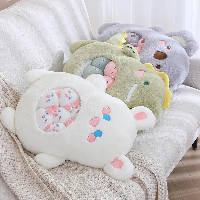 Mini Koala & Dino Plush Set - Cozy Throw Pillow Gift | Stuffed Animals & Plushies | Adorbs Plushies