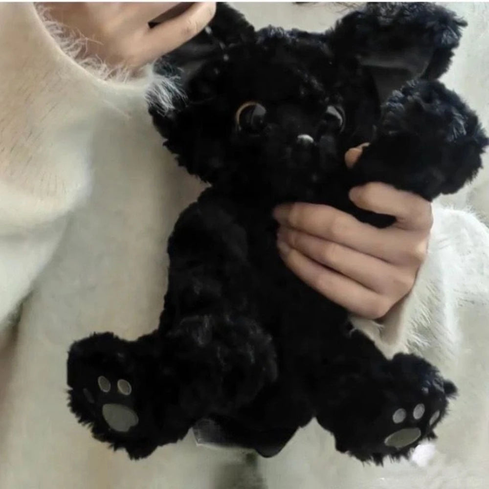 Black Cat Plushie with Big Eyes | Cute Stuffed Animal | Adorbs Plushies