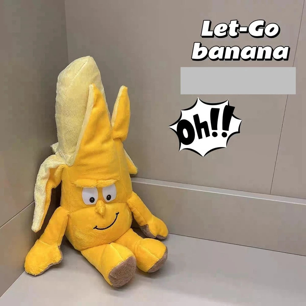 Banana Strawberry Plush Toy | Creative 'Ugly Cute' Stuffed Animal for Instagram | Adorbs Plushies