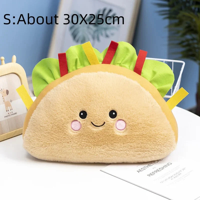 Hamburger Capybara & Food Plushie - Unique Cushion Toy