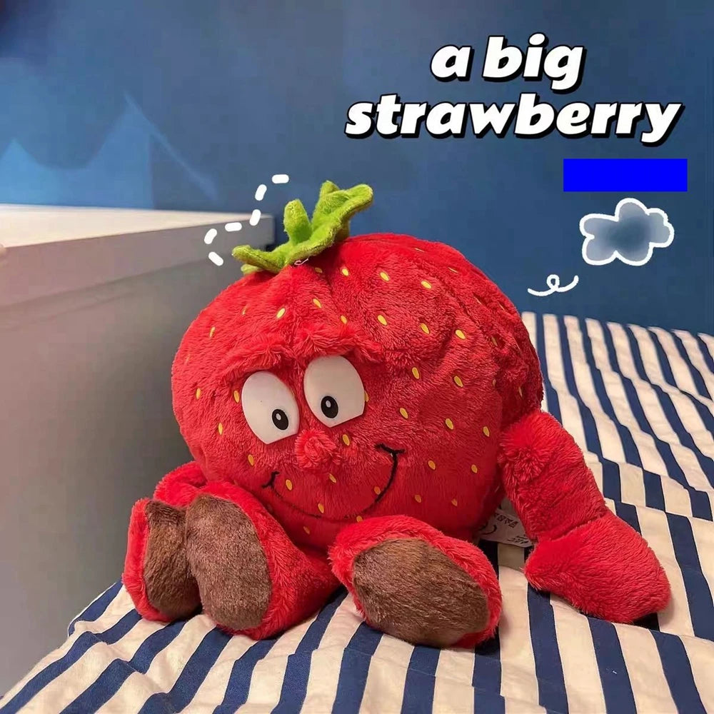 Banana Strawberry Plush Toy | Creative 'Ugly Cute' Stuffed Animal for Instagram | Adorbs Plushies