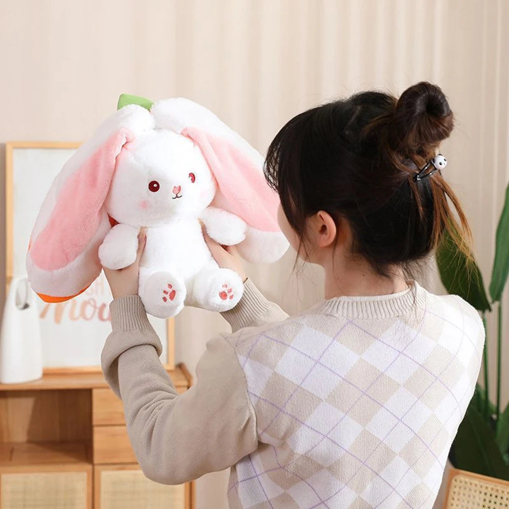 Kawaii Bunny Plush Toy | Cute Strawberry & Carrot Stuffed Animal | Adorbs Plushies