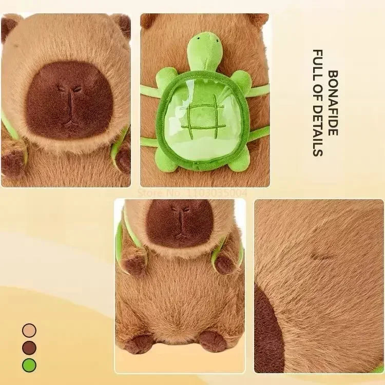 Capybara with Turtle Backpack Plush Toy | Adorbs Plushies