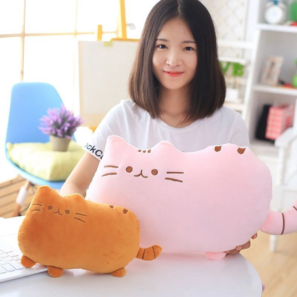 Large Cat Throw Pillow Plush | Creative Sleeping Pillow Sofa Cushion | Adorbs Plushies