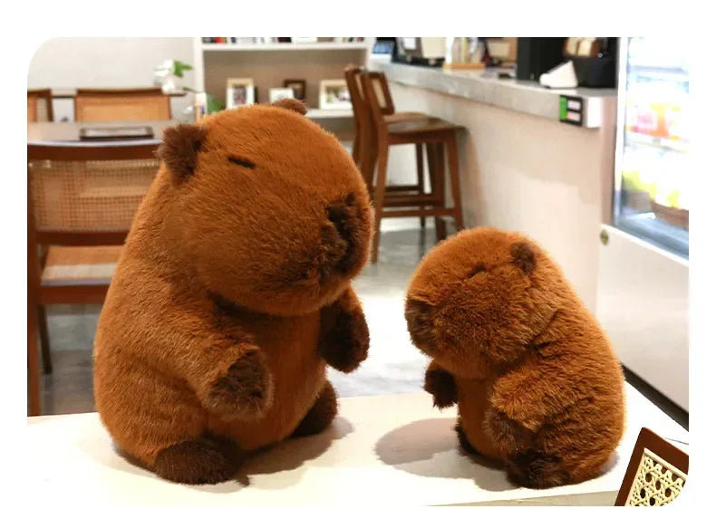 Brown Capybara with Stylish Hair | Adorbs Plushies