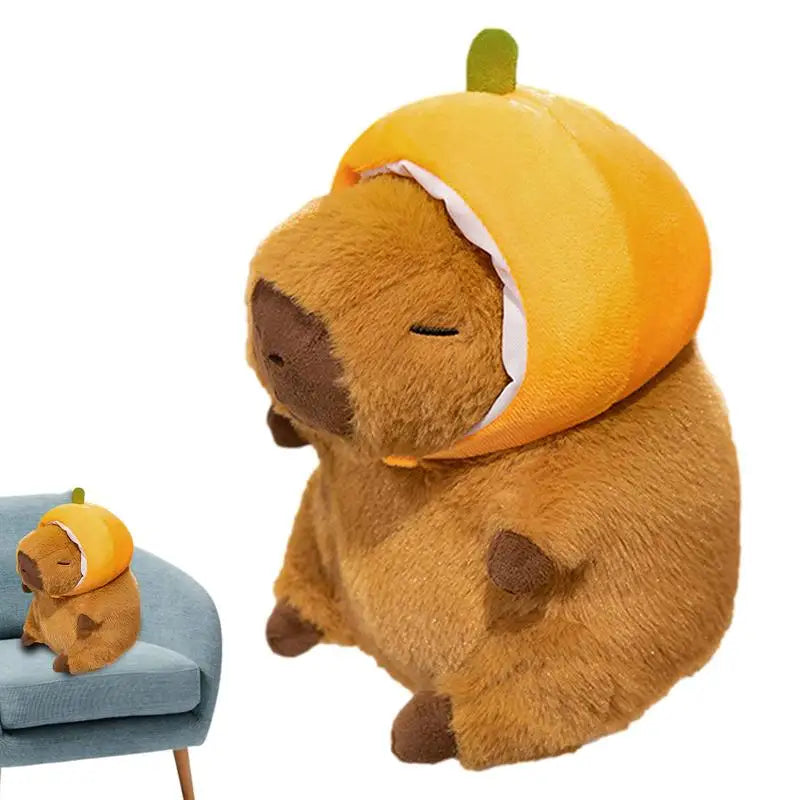 Pumpkin head Cute Capybara Plushie | Adorbs Plushies