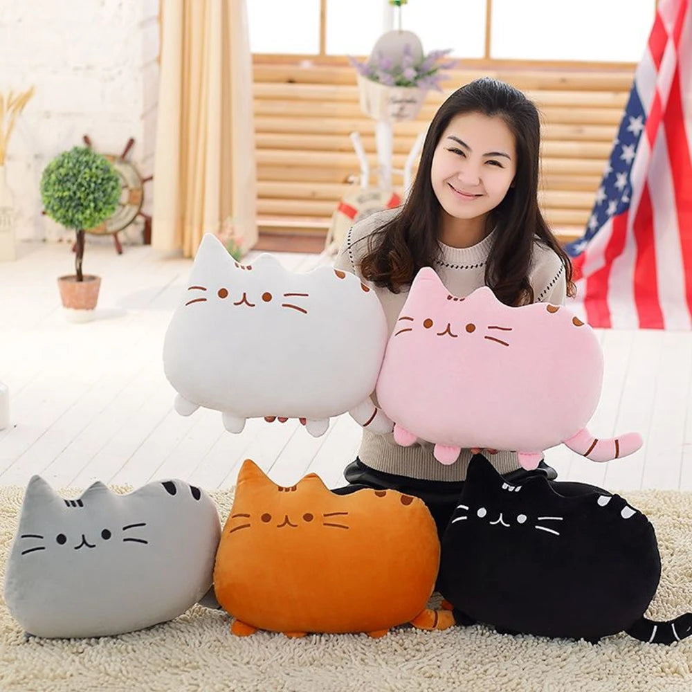 Large Cat Throw Pillow Plush | Creative Sleeping Pillow Sofa Cushion | Adorbs Plushies