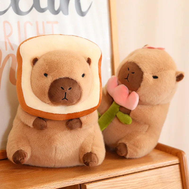 Cute Capybara Graduate Plushie with Bubble Tea | Adorbs Plushies