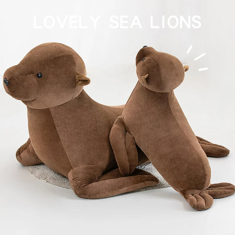 Lifelike Seal Plush Toy - Soft Sea Lion Ocean Pillow | Stuffed Animals & Plushies | Adorbs Plushies