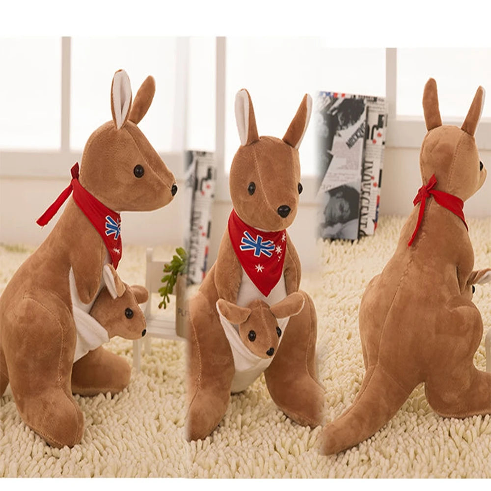 Australian Kangaroo Plush Toy with Baby | Stuffed Animal | Adorbs Plushies