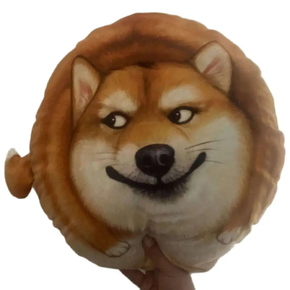 Shiba Inu Cushion Toy | Round Seat Sofa & Throw Pillow | Adorbs Plushies