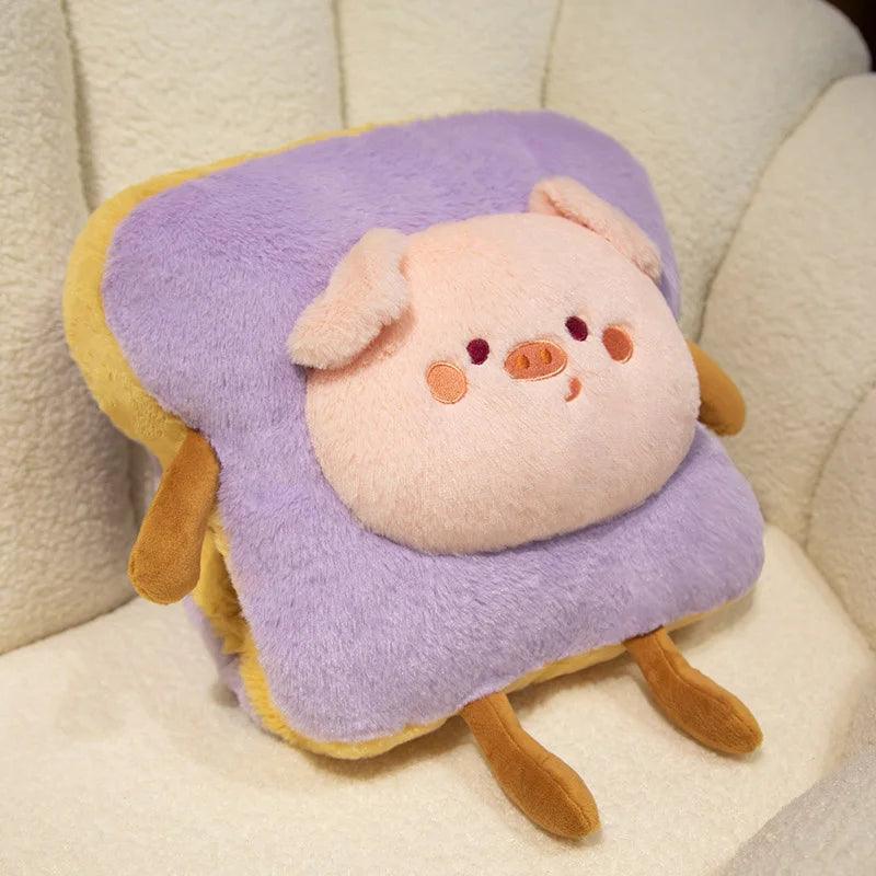 Plush Toast Bread Pillow - Kawaii Food Doll Hand Warmer | Stuffed Animals & Plushies | Adorbs Plushies