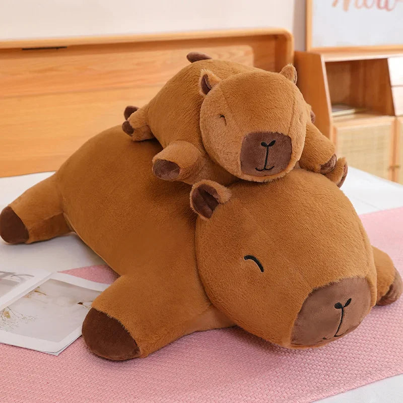 Capybara Plush Floor Cushion Sofa for Kids - Stuffed Animal Mat | Adorbs Plushies