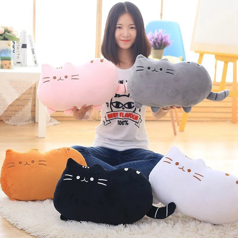 Large Cat Throw Pillow Plush | Creative Sleeping Pillow Sofa Cushion | Adorbs Plushies