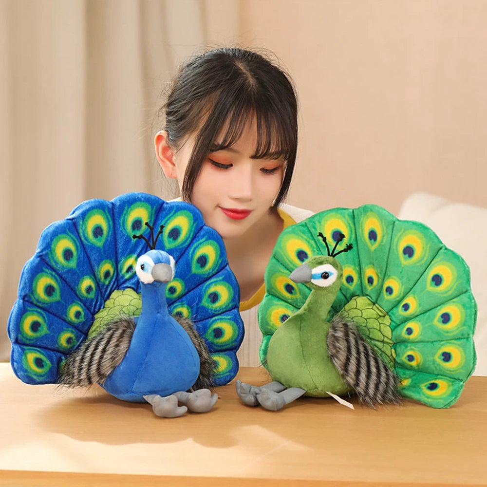 Peacock Doll | Zoo Souvenir Plush Bird Toy | Adorbs Plushies