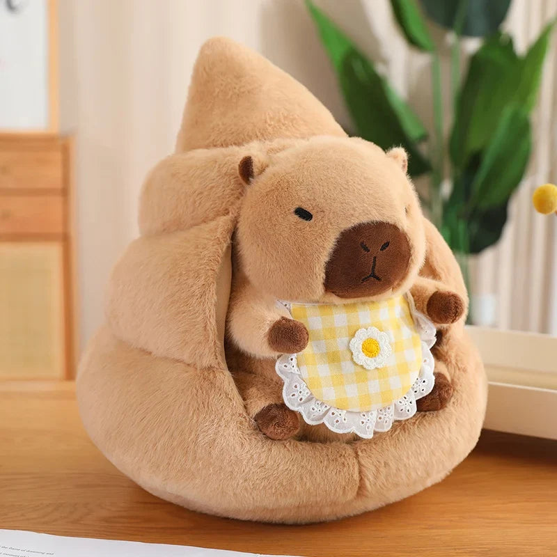 Costumed Capybara Plushie - Vegetable Hoodie Toy