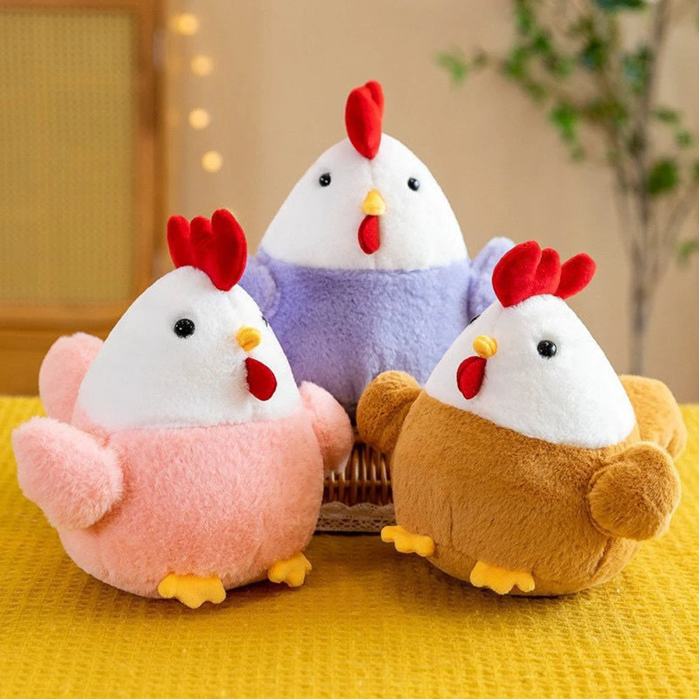 Cute Chicken Plush Doll | Soft Stuffed Animal Hen Toy | Adorbs Plushies