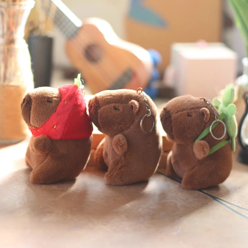 Small Capybara Plush Keychain - Soft Stuffed Animal Charm | Adorbs Plushies