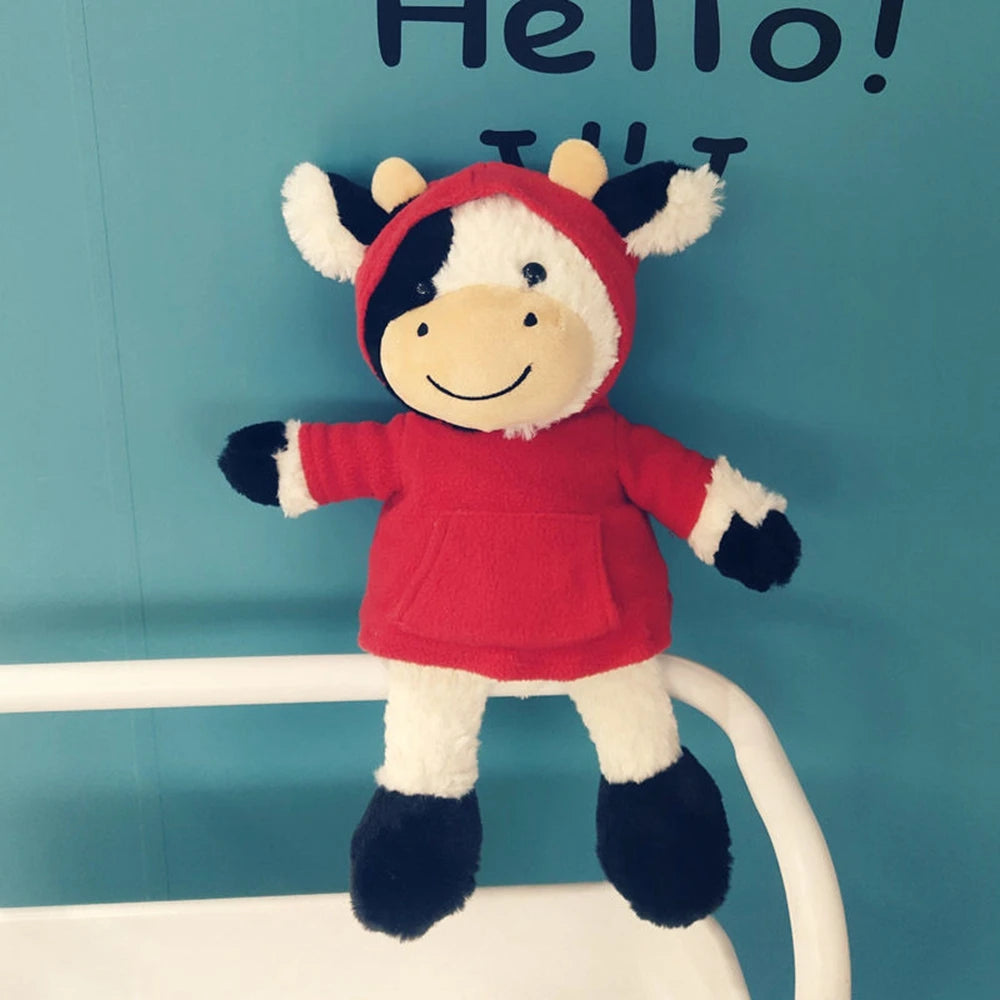 Soft Plushie Cow Toy | Stuffed Animal Milk Cattle Doll for Kids | Adorbs Plushies