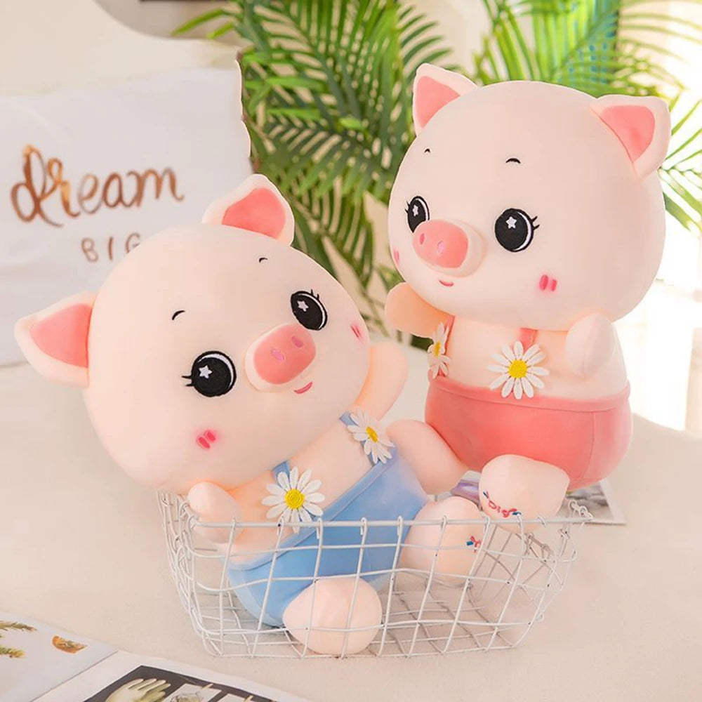 Cute Piglet Plush Toy with Flower Strap | Perfect Gift for Kids | Adorbs Plushies