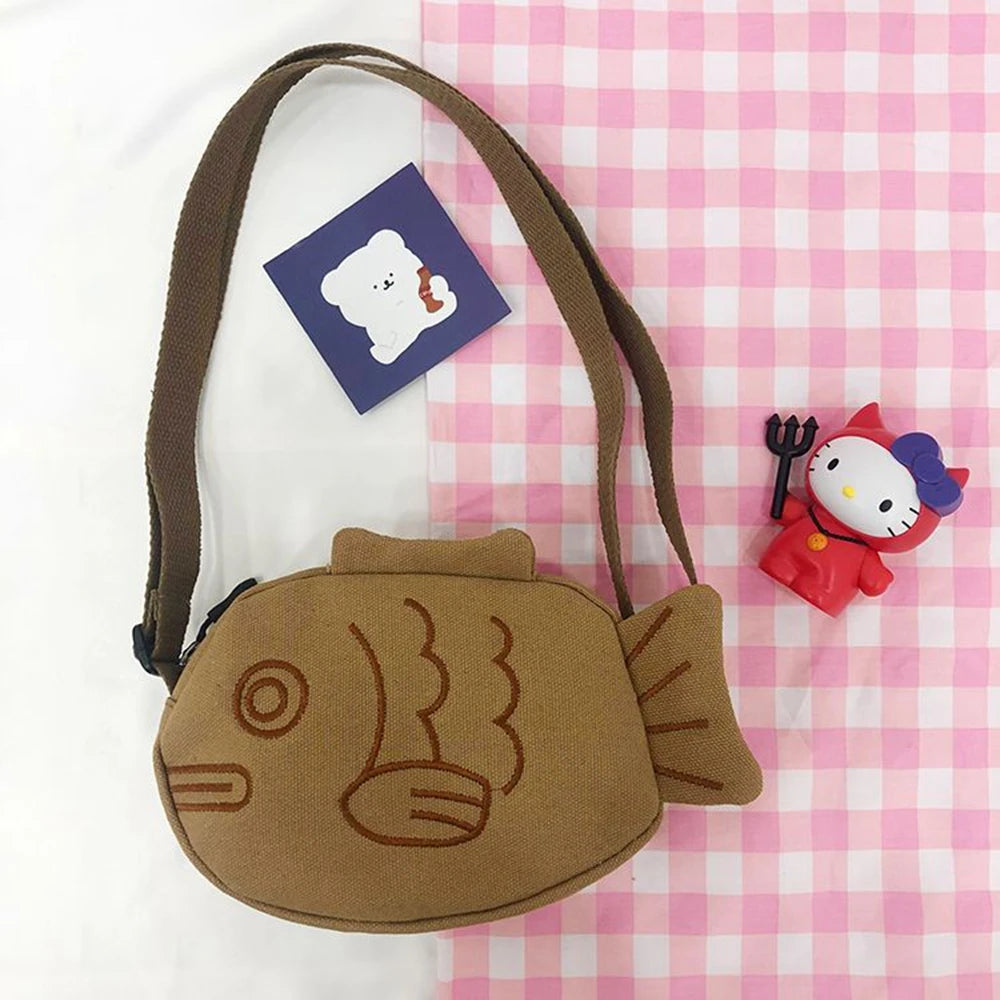 Cartoon Fish Plush Crossbody Bag | Cute Stuffed Animal Bag | Adorbs Plushies