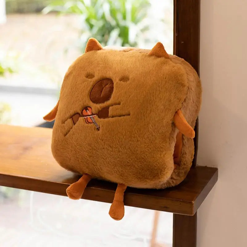 Cute Capybara Plush Pillow with Soft Throw Blanket | Adorbs Plushies