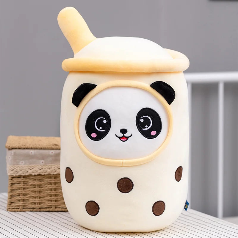 Boba Milk Tea Cartoon Plushie - Cute Strawberry Pillow | Stuffed Animals & Plushies | Adorbs Plushies