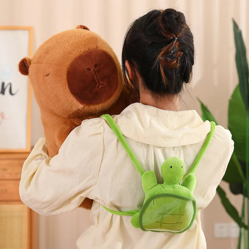 Capybara Plush Toy with Turtle Backpack and other Accessories | Adorbs Plushies